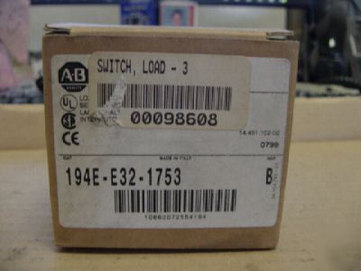 New allen bradley 194E-E32-1753 ser. b switch >