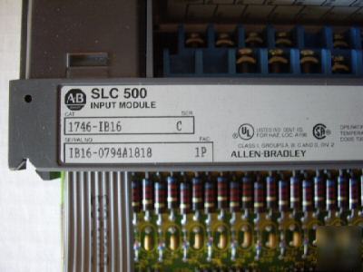 Allen bradley ab slc 500 i/o 1746-IB16 /c nnb