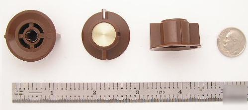 Control panel knob 885 brown gloss d-shaft knobs 100 pc