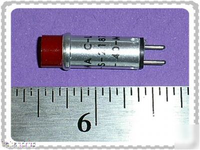 Eldema (28 volt) red bi-pin cartridge lamp