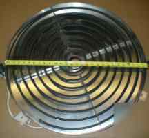 Electric industrial heater 27 inch round radiant 240V