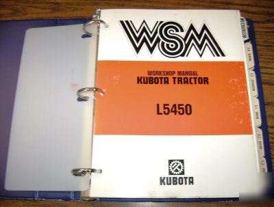 Kubota L5450 tractor workshop service repair manual