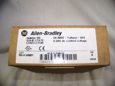 New allen bradley contactor 156-A30BB1 series a