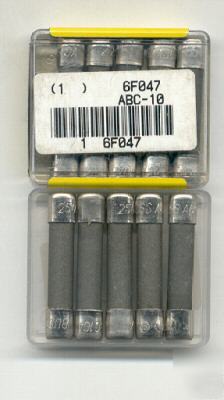 Abc 10A ceramic fuse 1/4