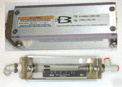 Brooks air rotameter gas flow meter 1-11 scfm 1305 1/2