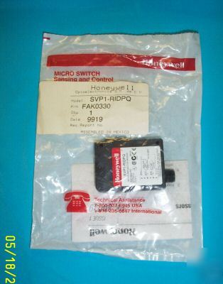 Honeywell microswitch SVP1RIDPQ retro-reflective sensor