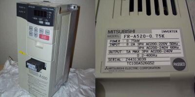 Mitsubishi vfd fr-A520-0.75K variable speed inverter