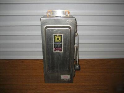 Square d HU361DS safety switch 30 amp disconnect 3R 4X