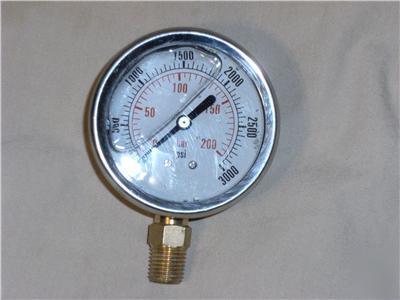 Dynamic fluid components glycerin liquid gauge 3000PSI