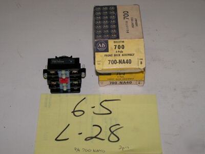 2 allen bradley 4 pole front deck assembly series b