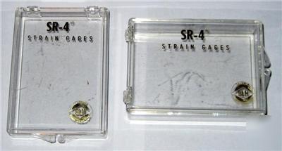 2X blh electronics sr-4 strain gage boxes/display cases