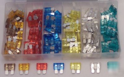 New auto fuses blade chip style 120 piece set - 