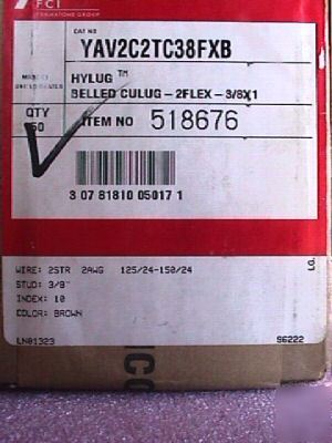 New burndy 2 hole lug #2 flex 3/8