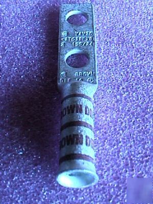New burndy 2 hole lug #2 flex 3/8