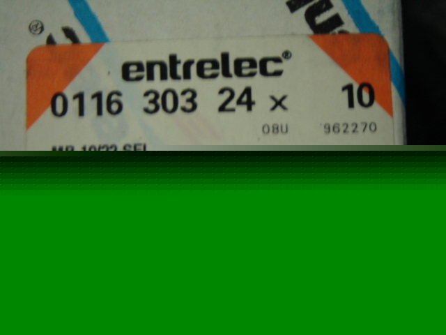 New entrelec 0116.303.24 terminal block box of 10 