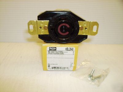 New hubbell receptacle HBL2640 30 a 480 v L8-30R 2640 