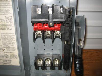 Square d H361N safety switch 30 amp disconnect H361-n a