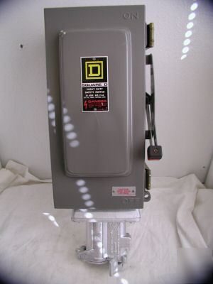 Square d rainproof safety switch 30 amp HU361AWC 600 v