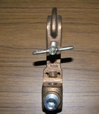 New 5 t&b 31216 copper static grounding clamp hook #6-2