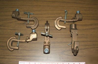 New 5 t&b 31216 copper static grounding clamp hook #6-2