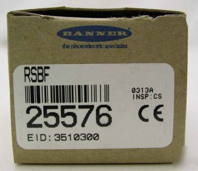 New banner maxi-beam fiber optic sensor head rsbf ++ ++
