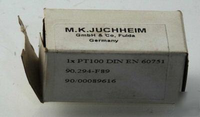 New m.k. juchheim connector 1X PT100 din en 60751 see