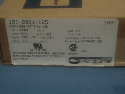 100 ft - amphenol/spectra-strip 191-2801-125 cable/wire