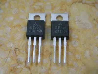 2PCS, npn 2SC1969 C1969 transistor for rf power amps