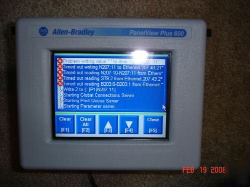 Allen bradley 2711P-T6C20D, color touch panelview plus