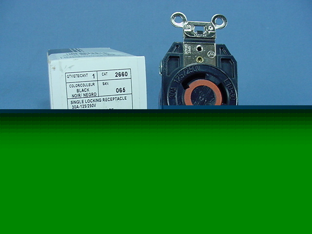 Leviton L10-30 locking receptacle 125/250V 30A 2660