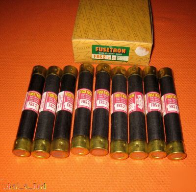 New 9 lot buss frs 2 1/2 fuse FRS2 1/2 amp 600 v 