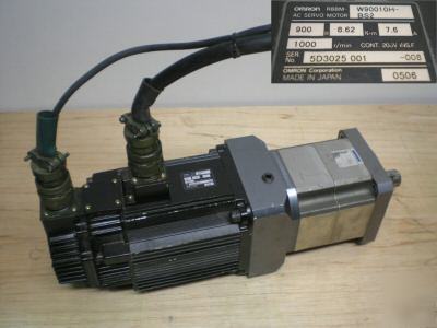 Omron servo motor W90010H-BS2 900W w/ bayside gearhead