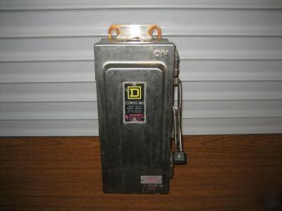 Square d HU361DS safety switch 30 amp disconnect 3R 4X