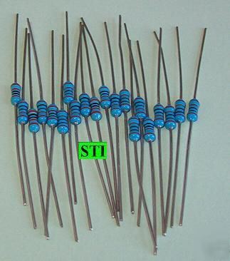 Lot 20 resistors 1K - 1 kohm 1%, - with bonus chart 