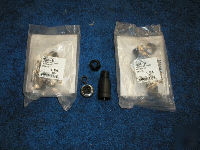 Lot of 3 daniel woodhead mini female 5 pin connector