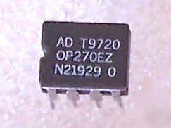 (20) OP270EZ analog devices dual precision opamp cerdip