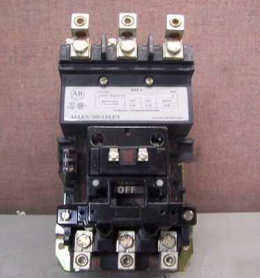 Allen bradley size 3 starter 500F-DOD930 p ph 3-5 pole