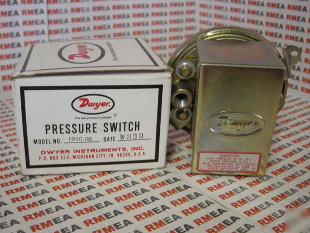 Dwyer low differential pressure switch 1900-00 