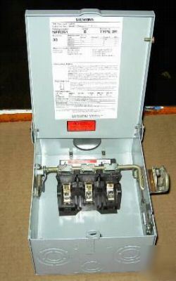 Siemans NFR351 heavy duty enclosed switch 30 amps