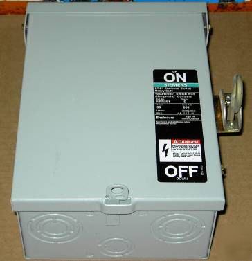 Siemans NFR351 heavy duty enclosed switch 30 amps
