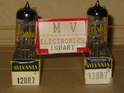 2 tubes 12BR7 sylvania - valvole rÃ¶hren lampes