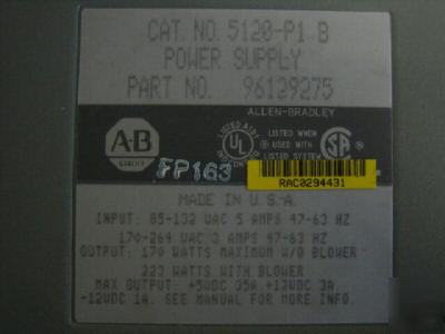 Ab allen bradley 5120-P1 5120P1 pyramid power supply