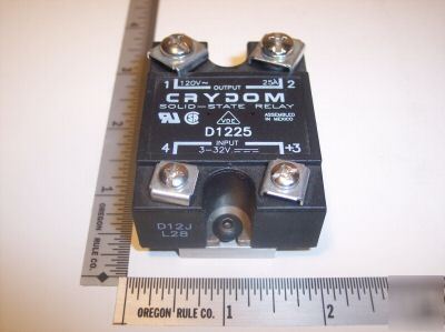 Crydom relay 3-32V input 120V 25A output D1225