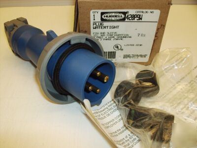 Hubbell watertight pin&sleeve plug HBL420P9W 420P9W 