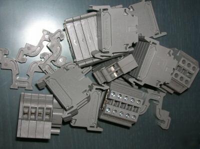 Lot of schlegel terminal blocks 20-10 awg 600V 40A