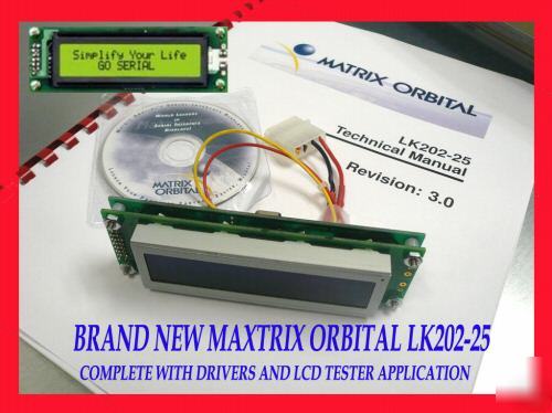 Matrix orbital serial lcd - atmel atmega pic 8051