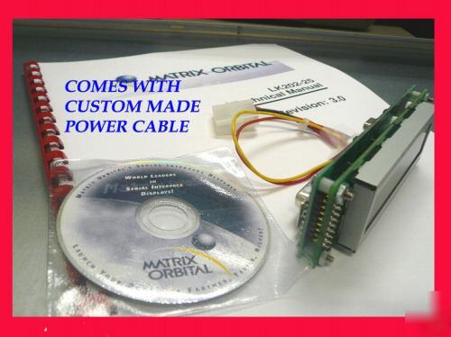 Matrix orbital serial lcd - atmel atmega pic 8051