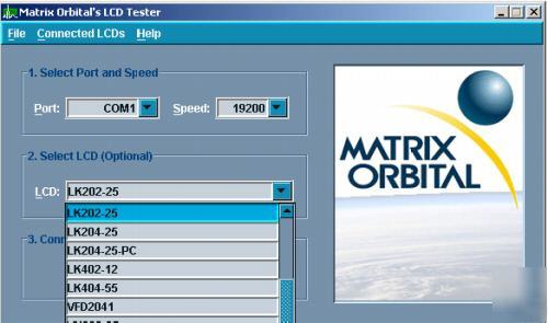 Matrix orbital serial lcd - atmel atmega pic 8051