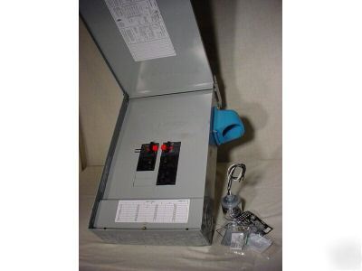 New 125 a rainproof load center w/ breakers & arrestor