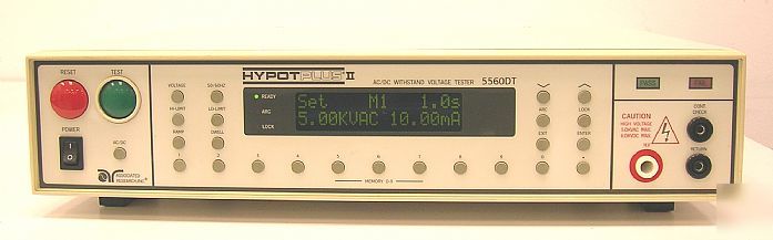 Associated research 5560DT ac/dc hypot voltage tester